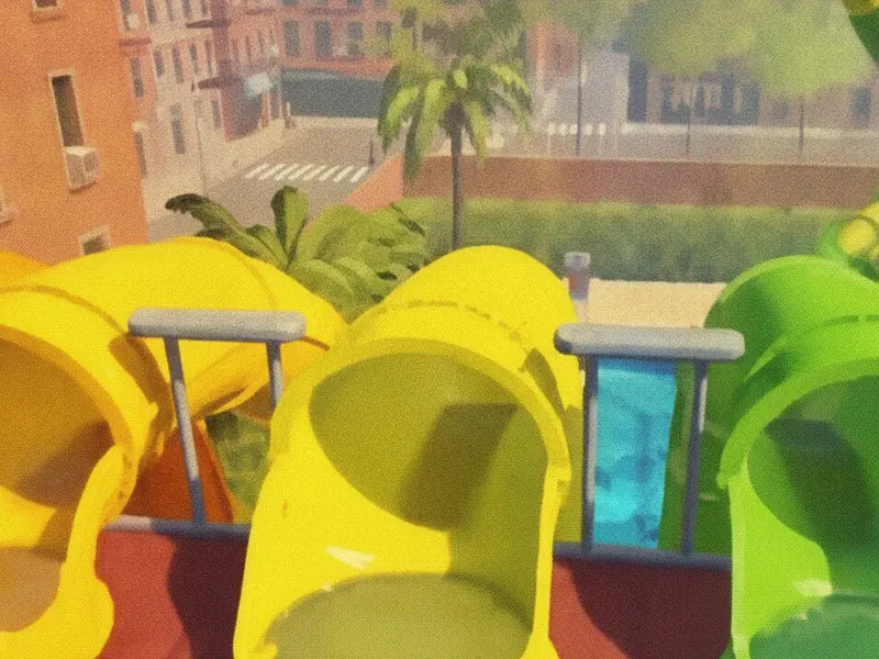 Three slide mouths in yellow and green resting on the new sand of Simpleton Shore.